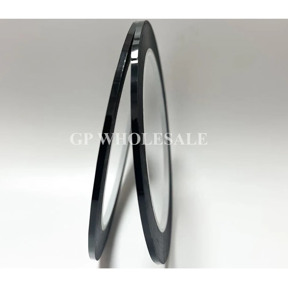 5 Rollen 2mmx66m schwarzes PET-Mylar-Klebeband, flammhemmende Isolierung für die Maskierung von Mikromotoren und Leiterplatten