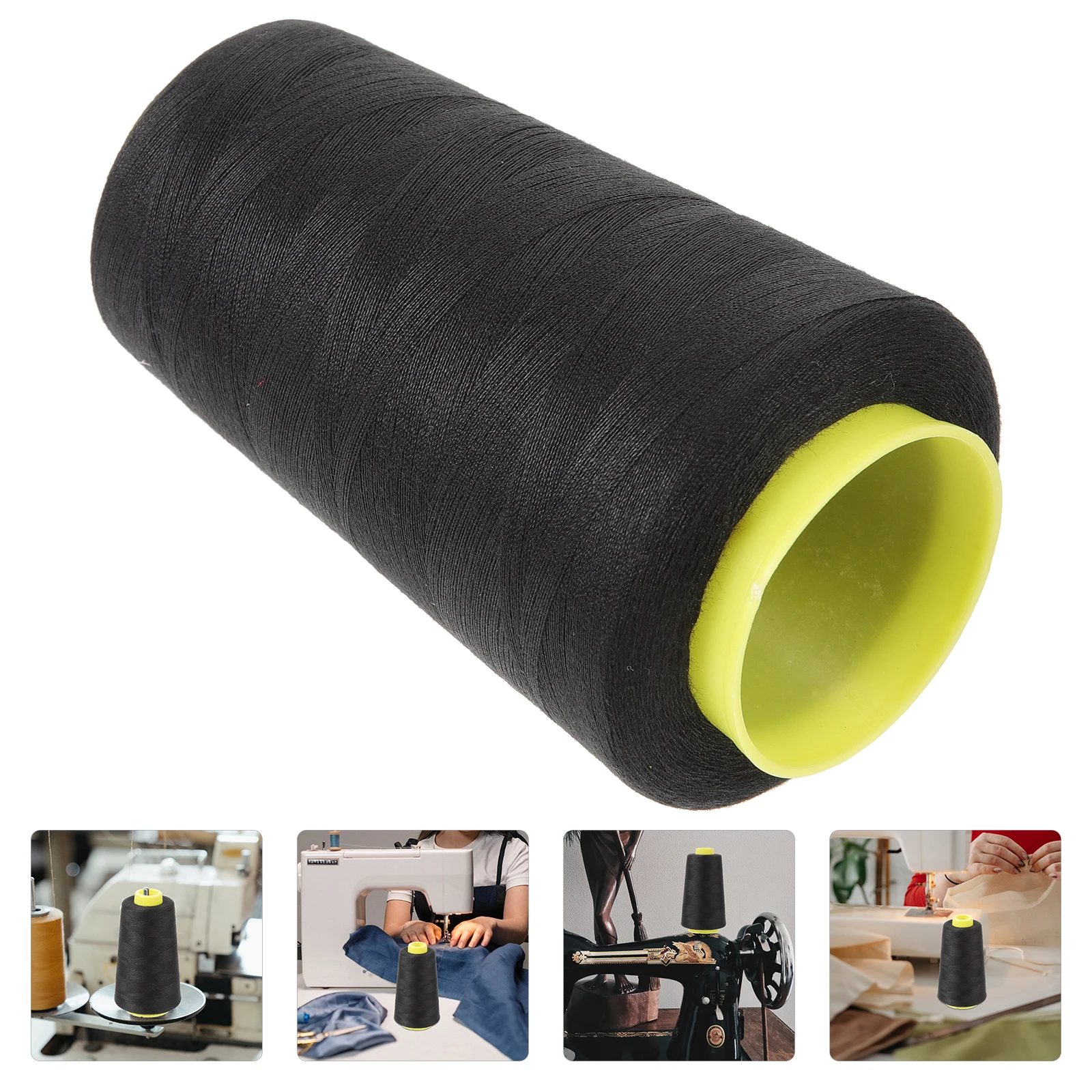 

1 Coil Black Polyester Sewing Wire Strong Durable for Hand Machine Sew Projects 7x5x3cm Sewing Thread Wire Sew