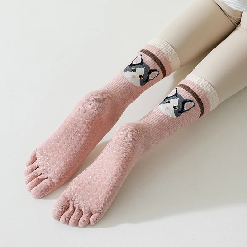 Yoga Socks women Five-finger Socks Spring And Summer Sports Running Fitness Professional Pilates Indoor Non-slip Floor Sock