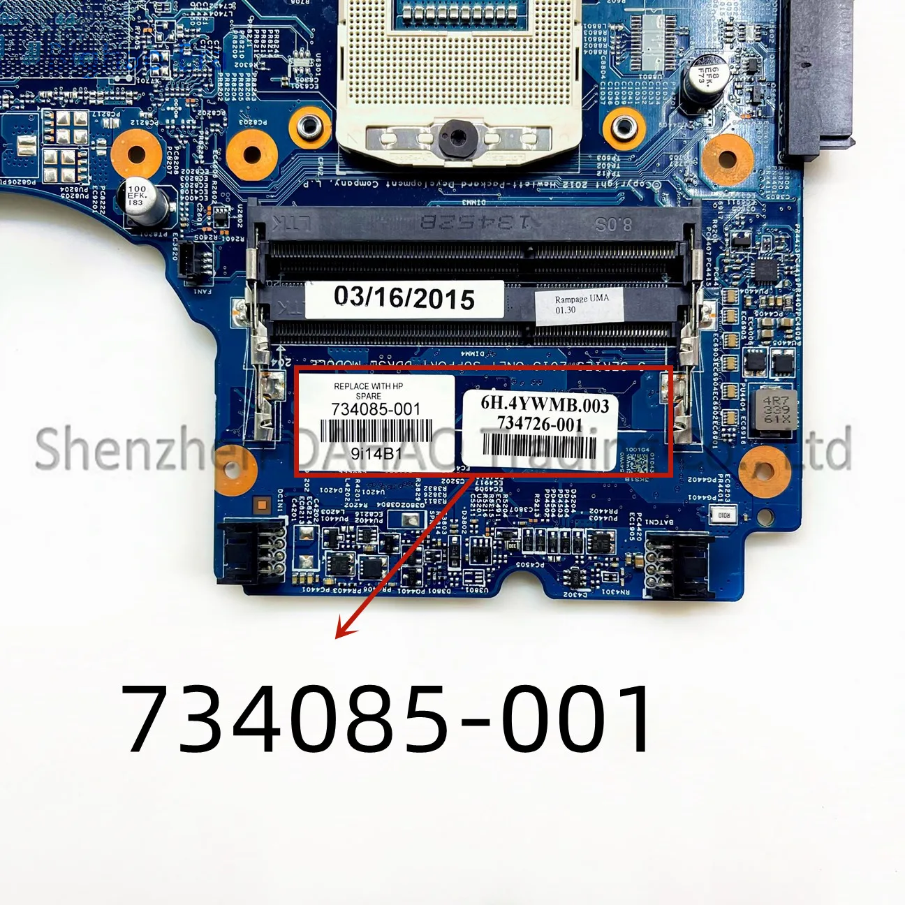 Placa-mãe original do portátil para HP ProBook, novo, HM86, 12241-1, 734726-001, 734085-001, 734085-501, 734085-601, DDR3, 440 G1, 450 G1