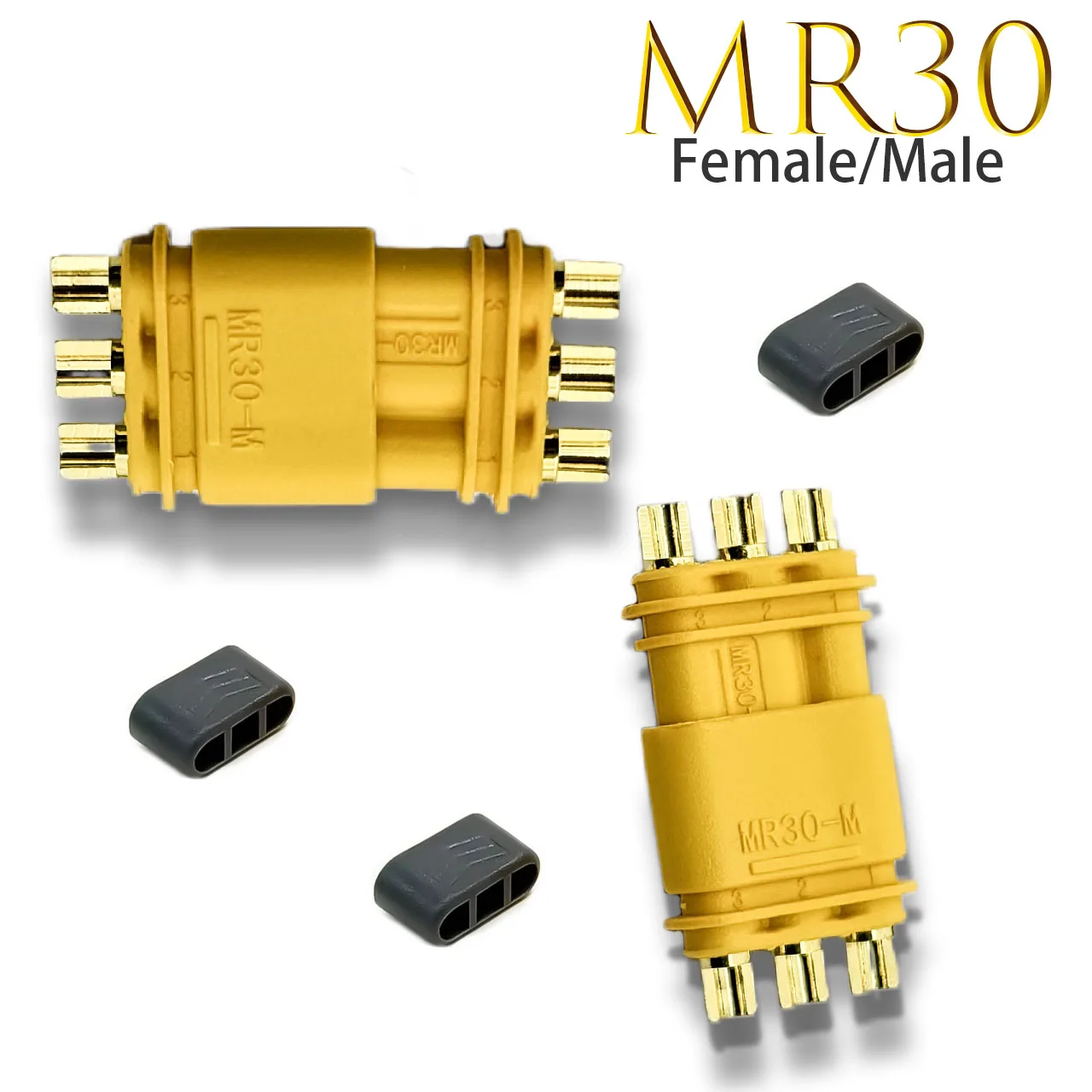 10/30/50 Pairs Amass MR30 Upgrade Male Female Plug Connector Adapters forRemote Control Toy Part Lipo Battery ESC Accessory