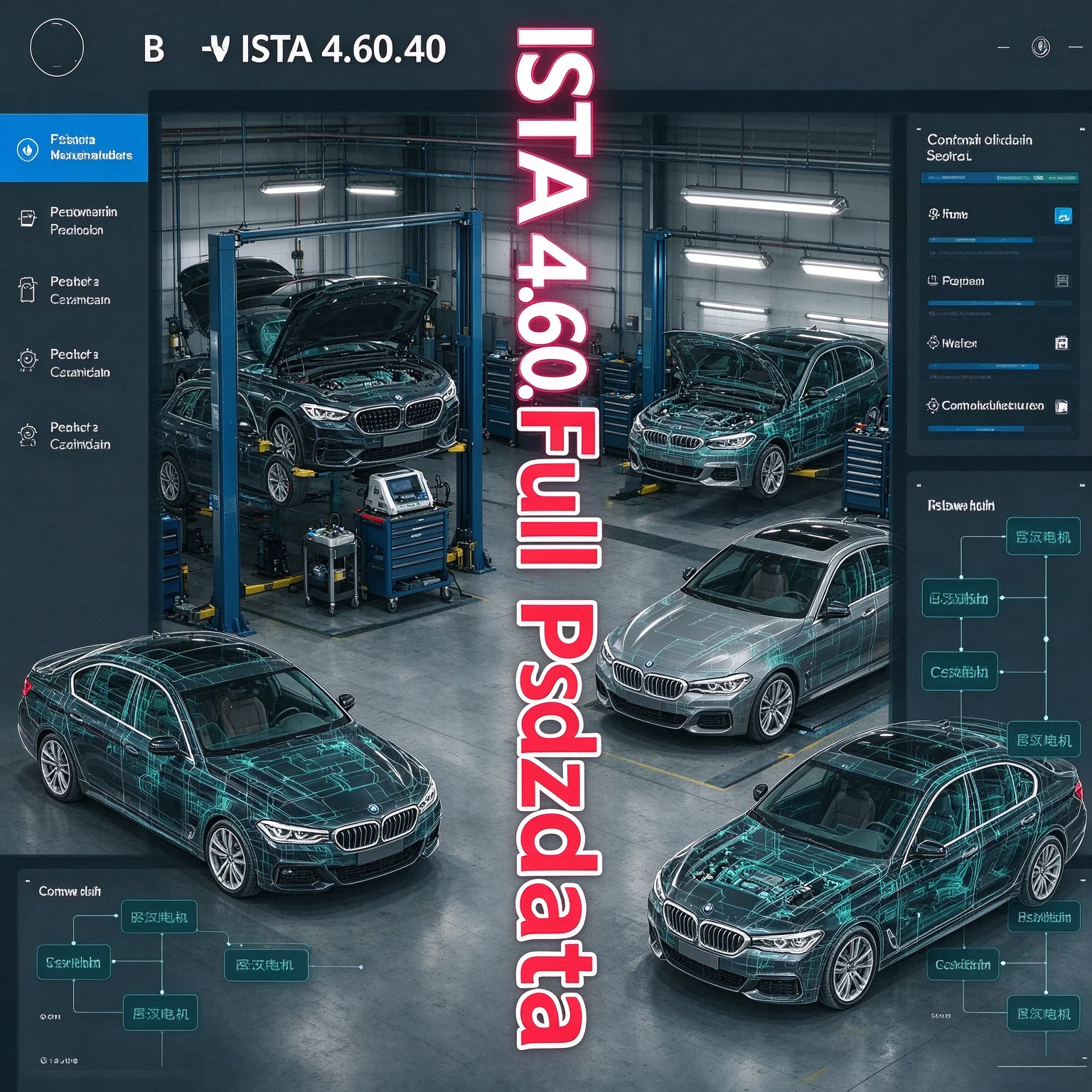 ISTA 4.60.40 July 2026 Diagnostic Software ICOM ENET K+Dcan OBD ista software with full psdzdata