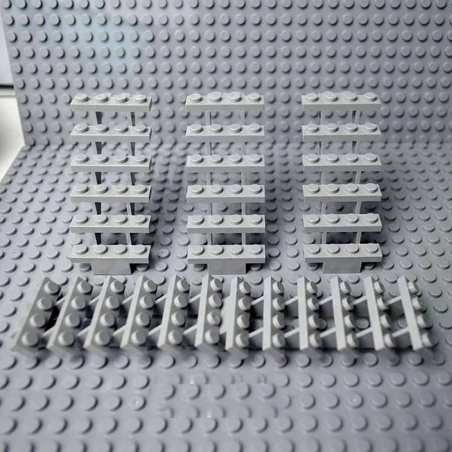 4 stücke Treppe MOC Ziegel 7x4x6 Haus Treppen Gerade Offen 30134 Schritte Leiter Modulare Meine Stadt baustein DIY Ziegel Spielzeug