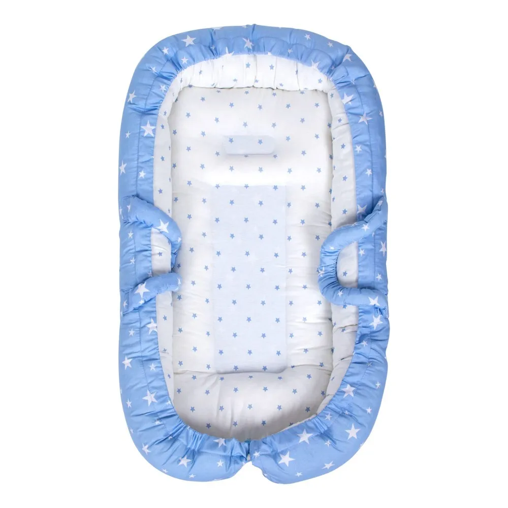 Blau Farbe Stern Muster Mutter So Baby Reflux Bett