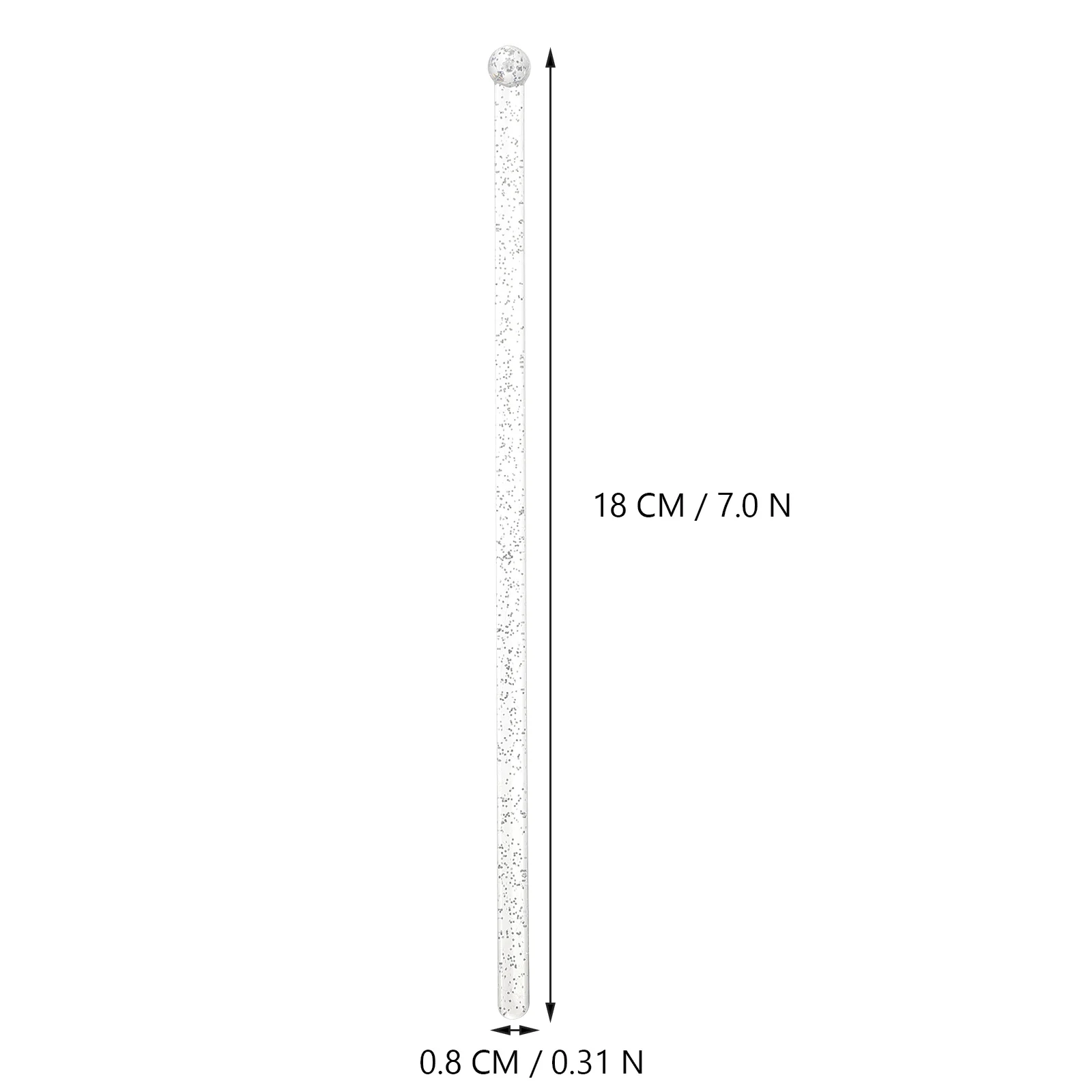 

45Pcs Cake Sticks Professional Design Reusable Drink Stirrers for Coffee Cocktail Beverages Minimal Air Bubbles Mixing Bar