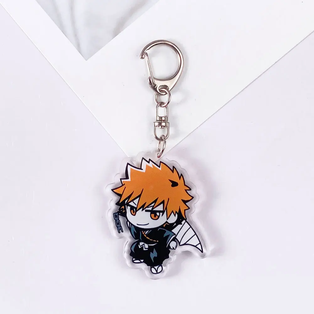 شخصيات أنيمي بليتش لطيف المفاتيح اكسسوارات الاكريليك حقيبة سحر الكلاسيكية على ظهره قلادة الإبداعية حلقة رئيسية هدايا لمحبي