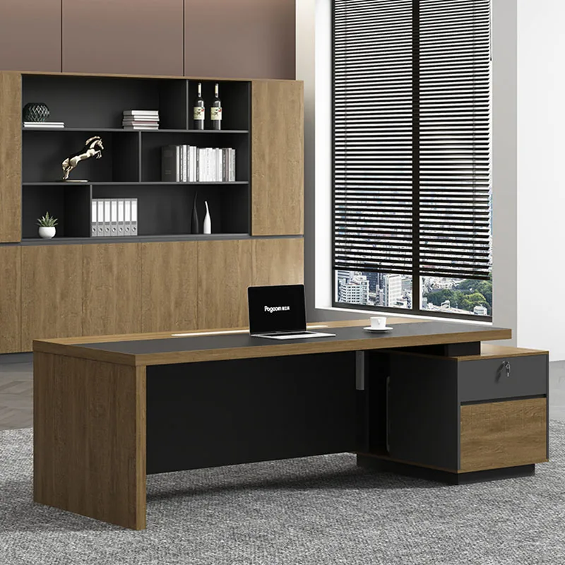 Wooden Studio Office Desk Study Executive Writing Drawers Corner Gaming Office Desk Modern Bureau Meuble Italian Furniture