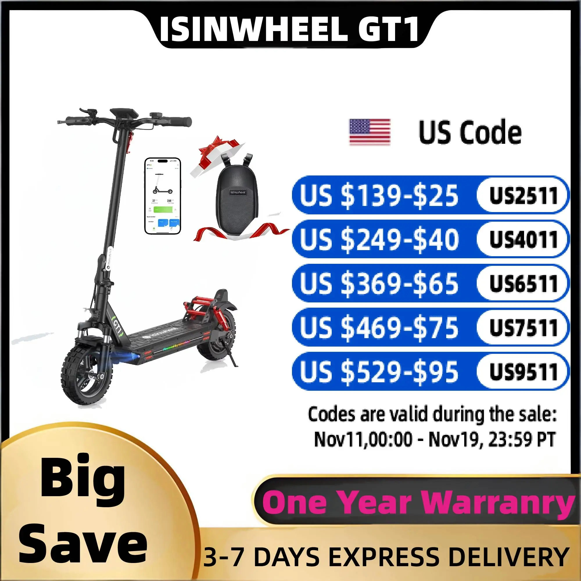 Isinwheel GT1 Adult…