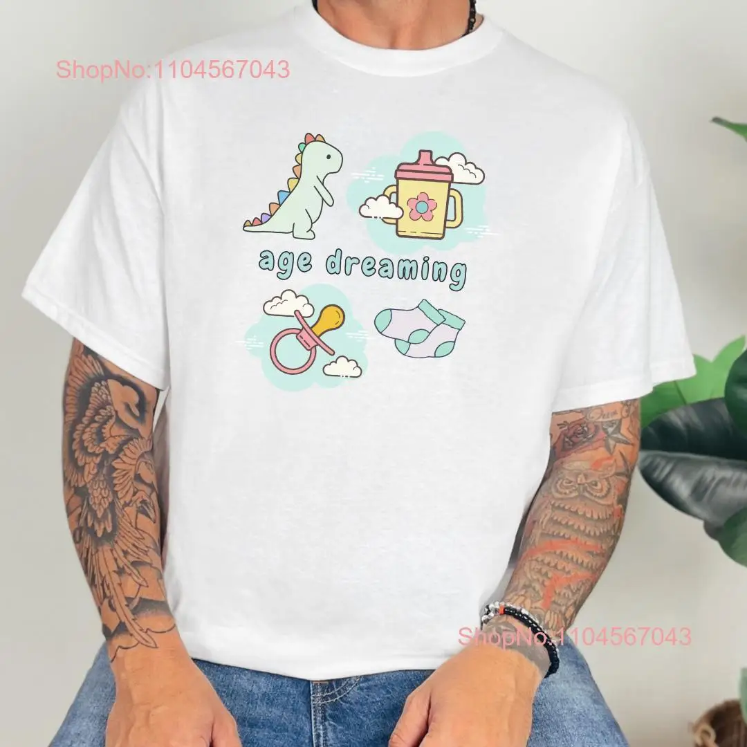 Camiseta de regresión de edad, ropa Agere, ropa ABDL, Cutecore Kidcore Littlespace, chupete para adultos, Sudadera con capucha, pequeño espacio