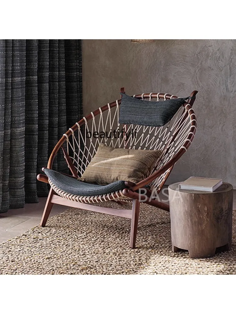 Rattan Couch Bed & Breakfast Living Room Balcony Chair Designer Circle Leisure Chair Nordic Style Art Recliner furniture