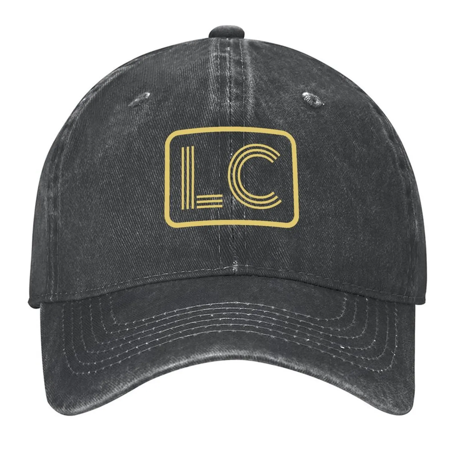 

LC Initials Gold Geometric Letters Baseball Cap |-F-| men's big size hat Golf Cap Hat Luxury Brand Baseball Men Women's