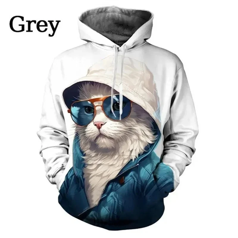 Cool Designs Cat Graphic Hoodie Men Clothing 3D Printed Funny Kids Hoodies Women Harajuku Fashion y2k Pullovers Sweatshirt Hoody