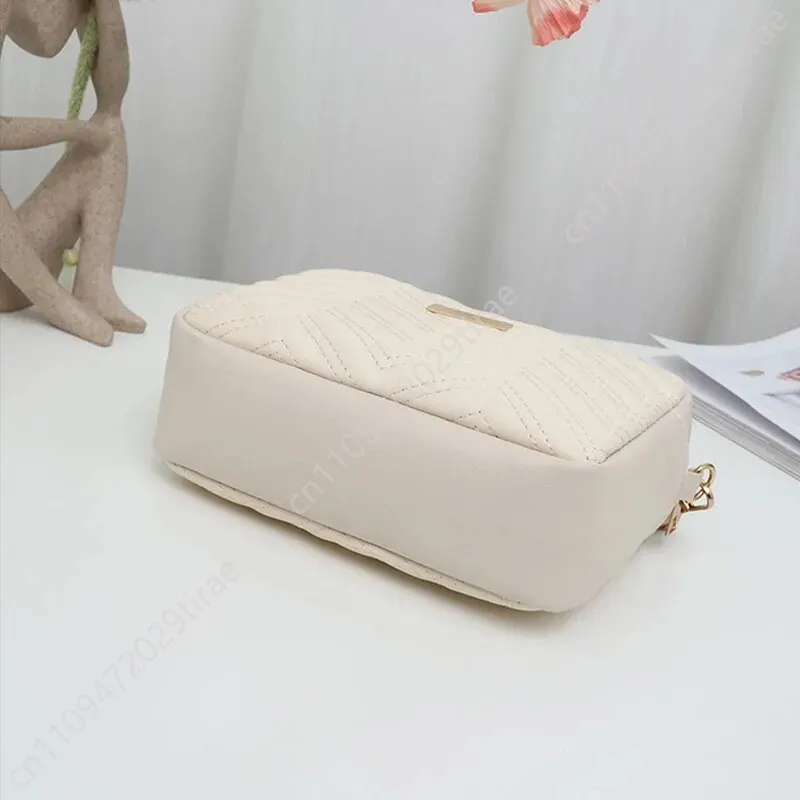 Picture 6: Rilibegan Embroidered Camera Bag PU Material Casual Small Square Bag Versatile Single Shoulder Bag Printed Shoulder Strap