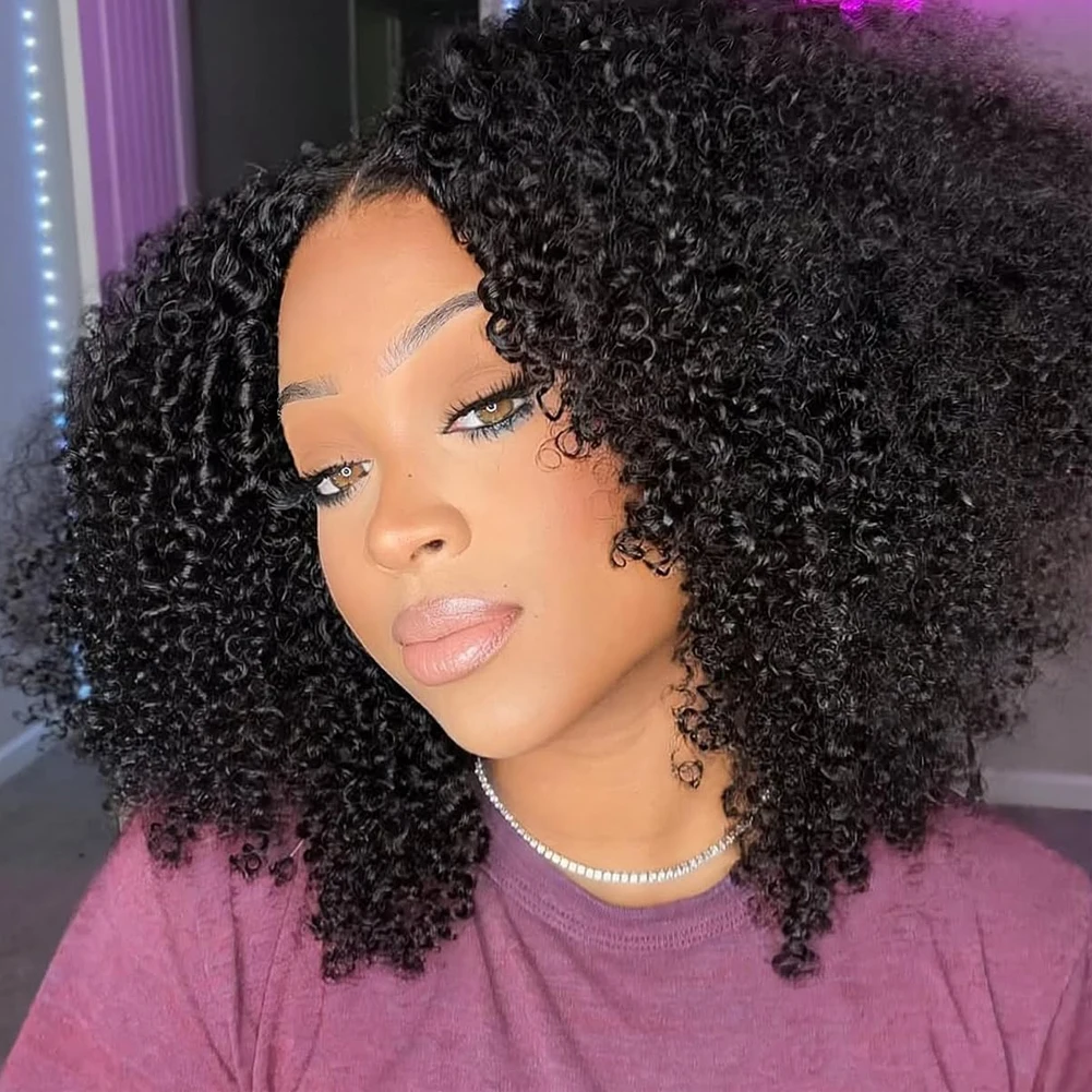 

Short Afro Curly Wig For Women 16 Inch Kinky Curly Wigs With Bangs Fluffy And Full Bomb Curly Wigs Synthetic Glueless Curly Afro Wig For Daily Party Cosplay