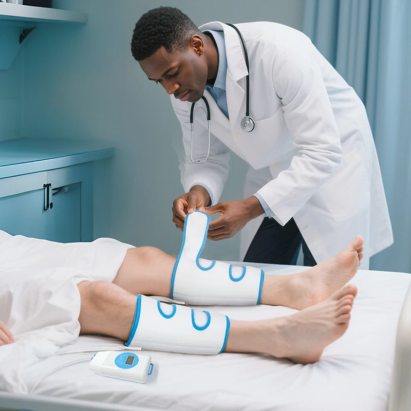 Medical Grade Portable DVT Pump 3-Level Pressure 3 Modes Class II CE Certified Deep Vein Thrombosis Prevention Therapy System