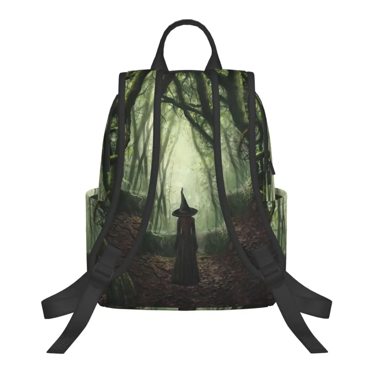 Enchanted Forest Witch Student Backpack School Bag Hiking Travel Daypack for Men Women Bookbag Shoulder Bags
