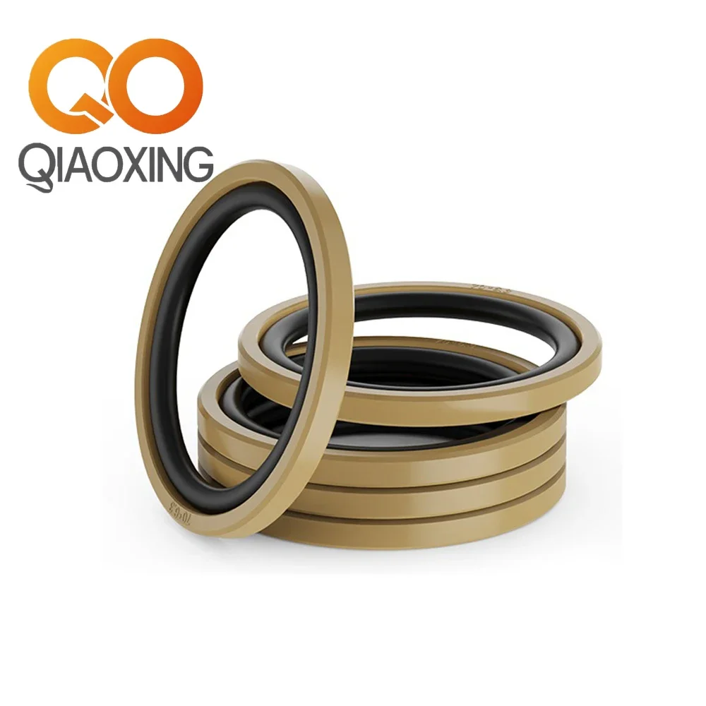PG Glyd Type Ring Hydraulic Seals (165~200mm) Bronze-Filled PTFE+NBR 40MPa -30~100°C for Cylinder/Excavator/Inj Machine (1PCS)