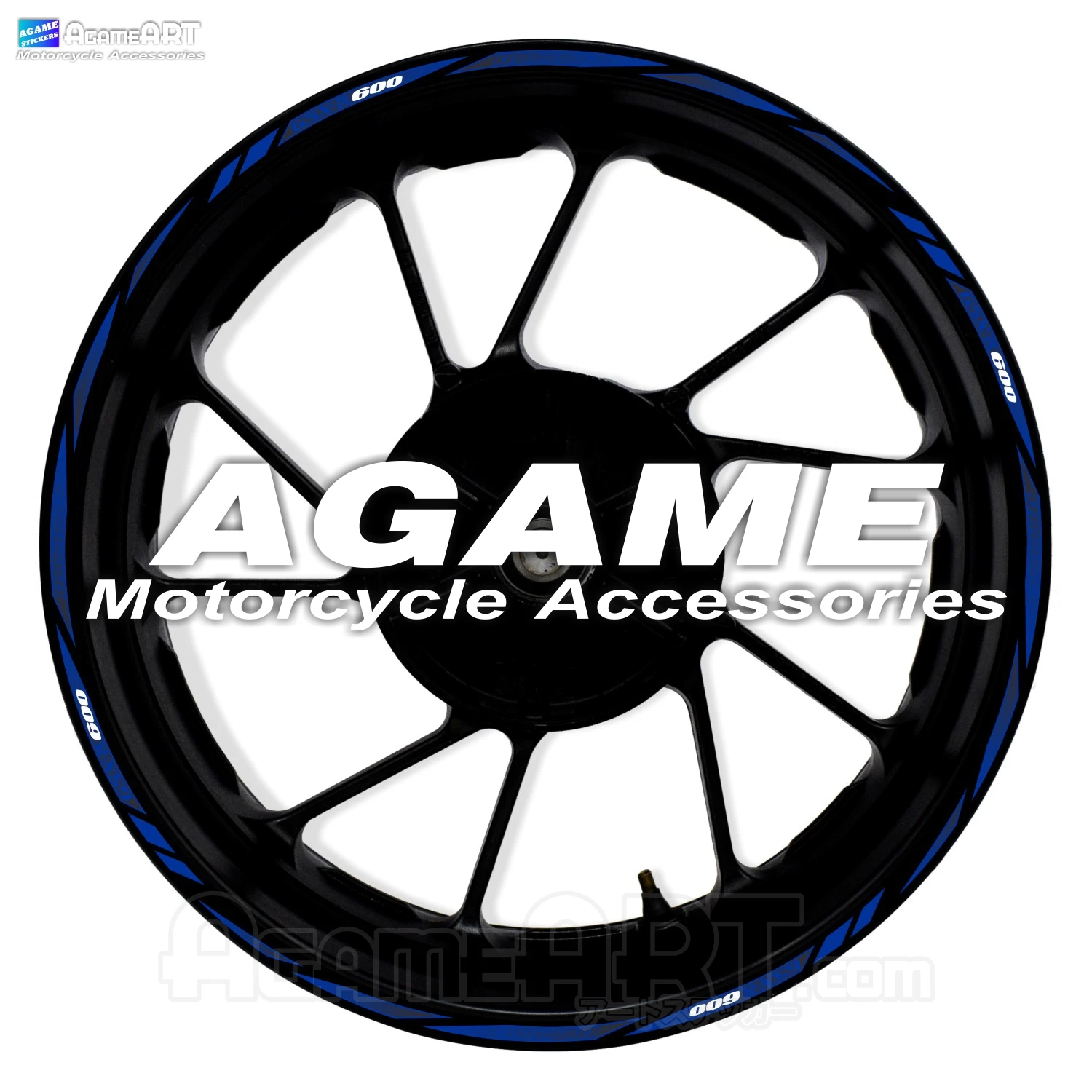 For GSX R600 Motorcycle Wheel Reflective Stickers 17inch Stripe Rim Inside of Hub Waterproof Decals Accessories