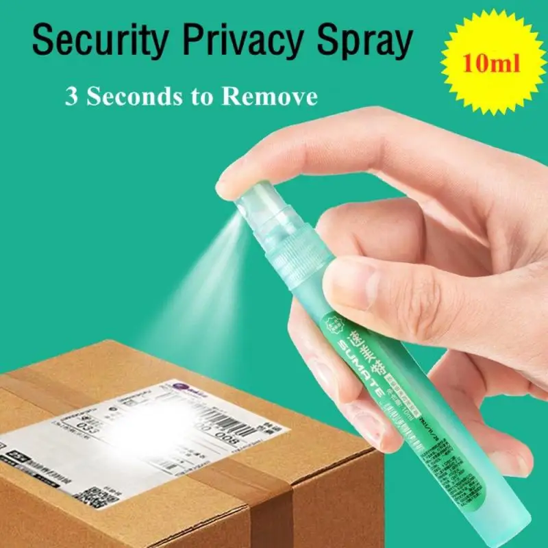 200 Keer Spuiten 10Ml Thermisch Gevoelige Papierspray Security Spray Privacy Seal Vloeistoftype Cover Eliminator Remover Reiniging