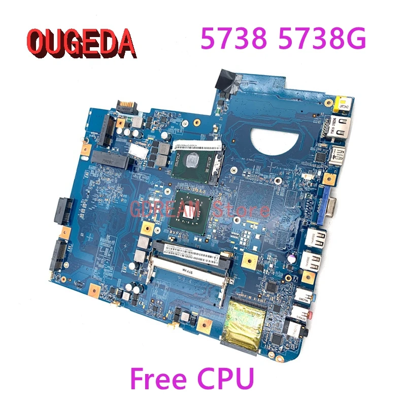 

OUGEDA JV50-MV M92 MB 48.4CG07.011 MBP5601013 MBP5601009 For Acer aspire 5738 5738G Laptop Motherboard GM45 DDR2 Free CPU tested