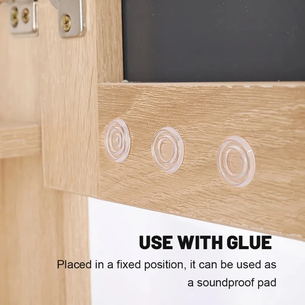 Glass table anti-slip pad transparent pad Chair Legs Pads Anti Slip Clean Monitor Multi Functional Threaded gasket image 6