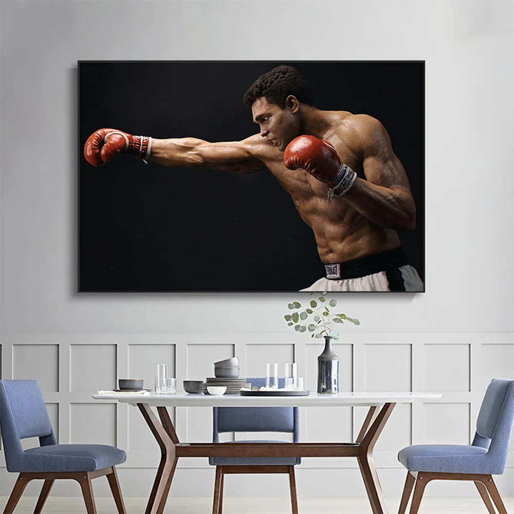 Fashion Boxing Champion Posters and Prints Wall Art Superstar Figure Canvas Painting for Living Room Bar Home Decor Pictures