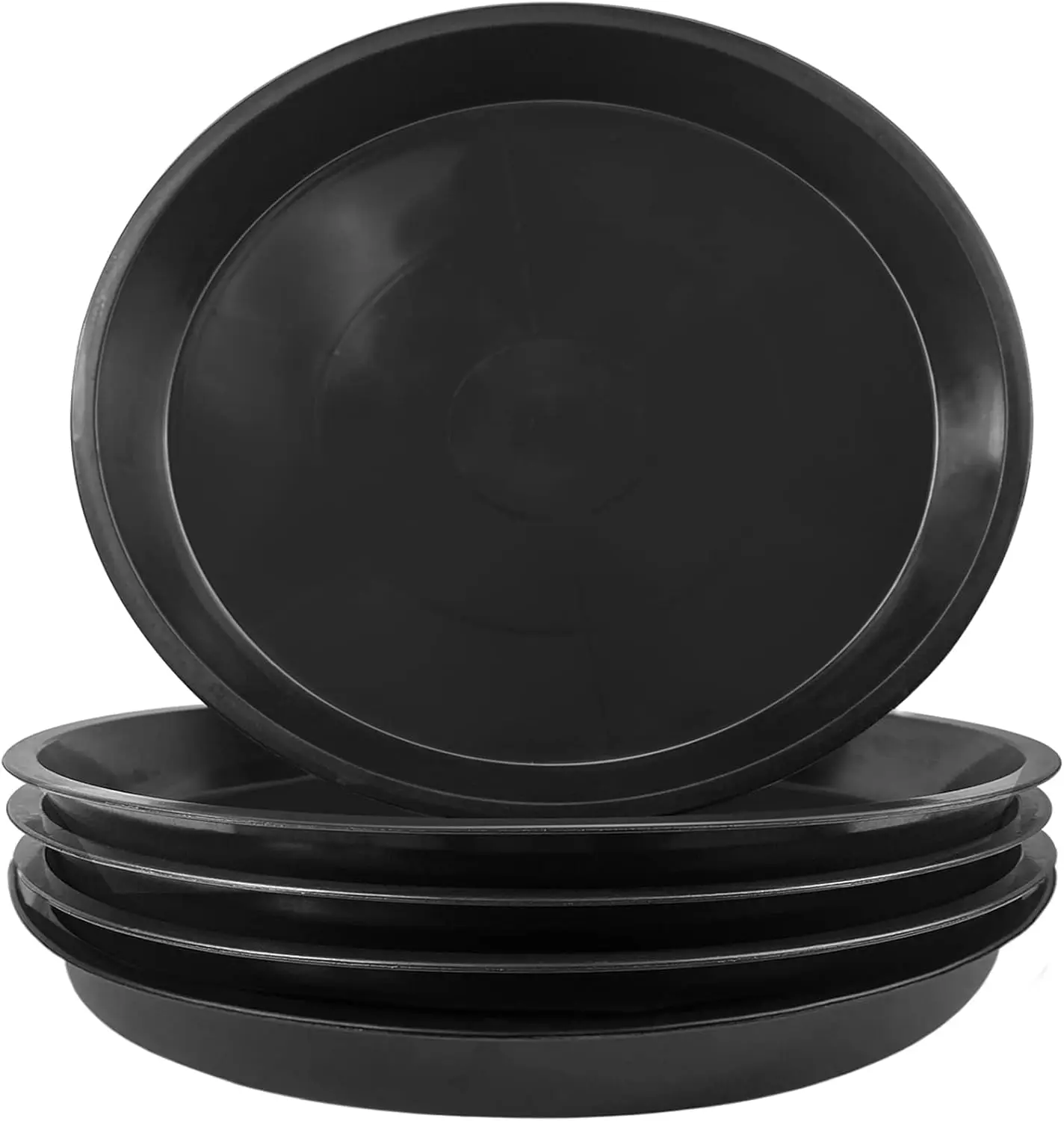 

Plant Saucer 4 6 8 10 12 14 16 18 20 22 Inch, Plant Trays for Pots, 5 Pack Large Plastic Plant Saucers for Indoors, No Holes Pla