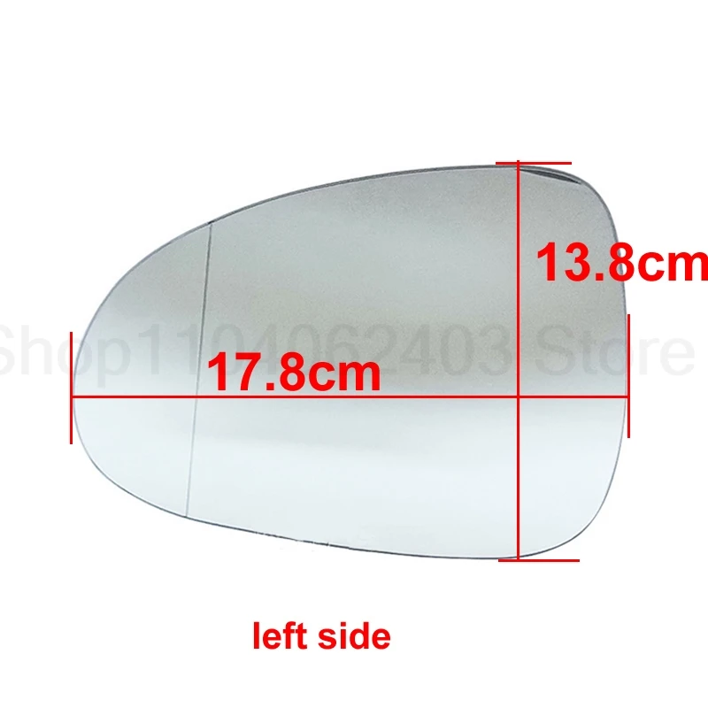 

Car rearview mirror glass suitable for Volkswagen Touareg 2011-2018. Heated rearview mirror glass and reflective mirror glass