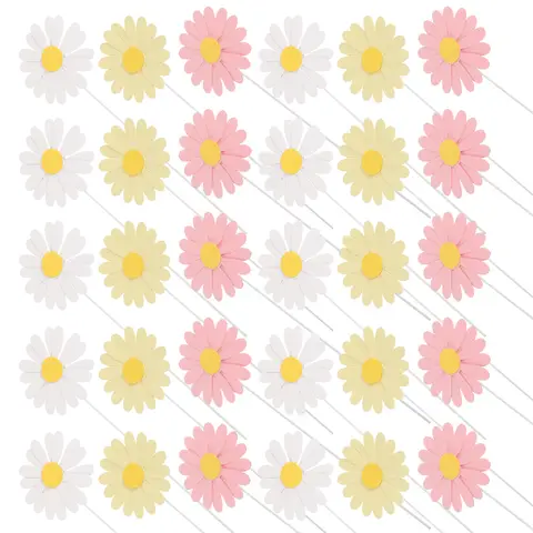 30개 데이지 케이크 토퍼 꽃 컵케이크 핑크 장식 칵테일 꽃 추천 종이 베이비 Best5 30개 데이지 케이크 토퍼 꽃 컵케이크 핑크 장식 칵테일 꽃 추천 종이 베이비 Best5