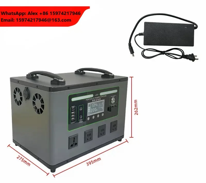 Portable Power Station Mobile Solar Generator 2000 Watt Inverter Lithium Iron Phosphate Battery Deep Cycle Solar Generator