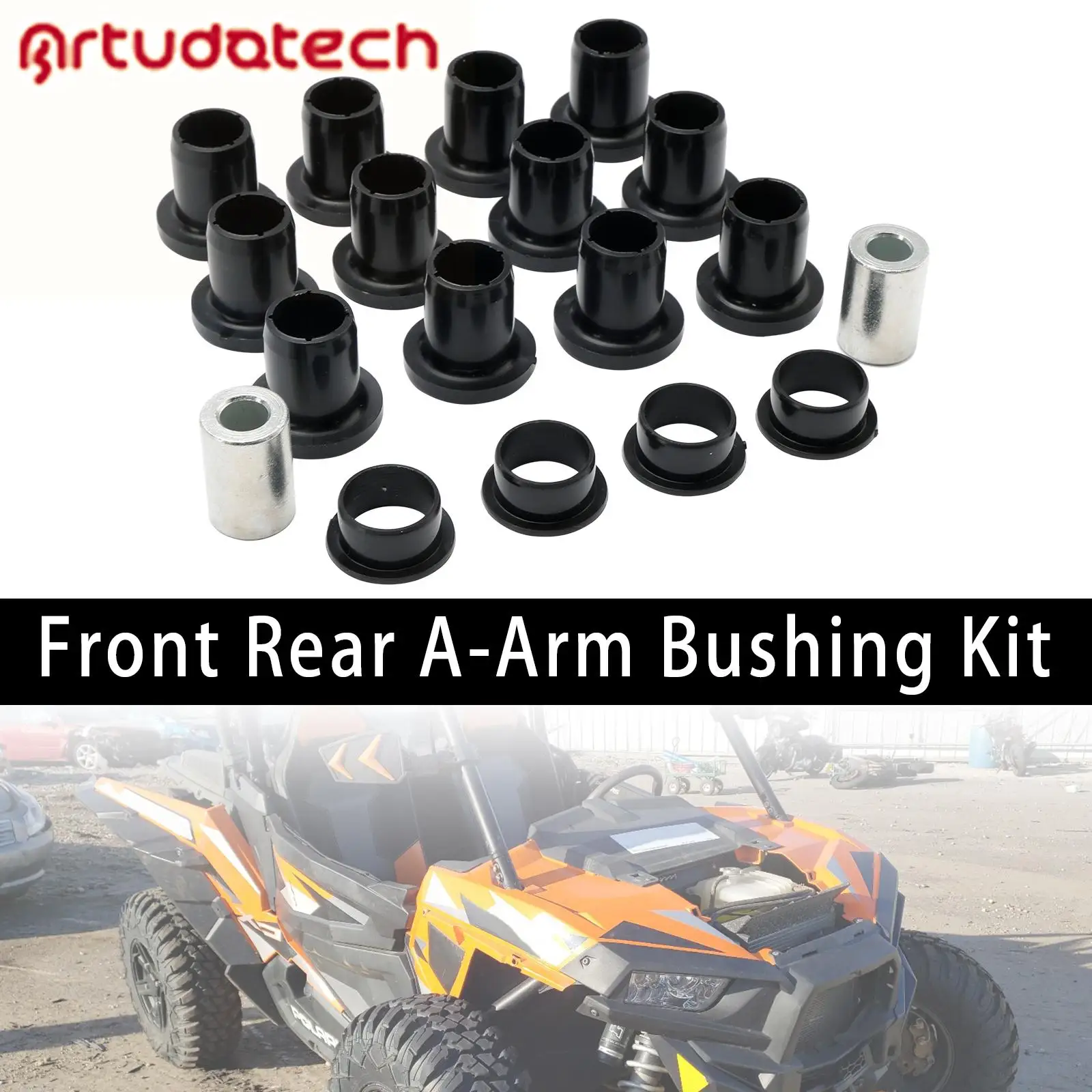 Front Rear Control Arm Bushing Kit for Polaris RZR 900 1000 EPS XP 4 14-16