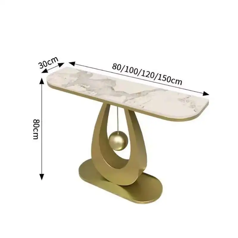 

Simple Hallway Console Table Modern Luxury Beauty Minimalist Console Table Marble Effect Aesthetic Tisch Flur Home Furniture
