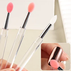 1/3pcs Silicone Nail Brush Glitter Powder Stick Eyeshadow Lipstick Nail Sequins Pigment Brush Applicator Makeup Tools NTEA-01