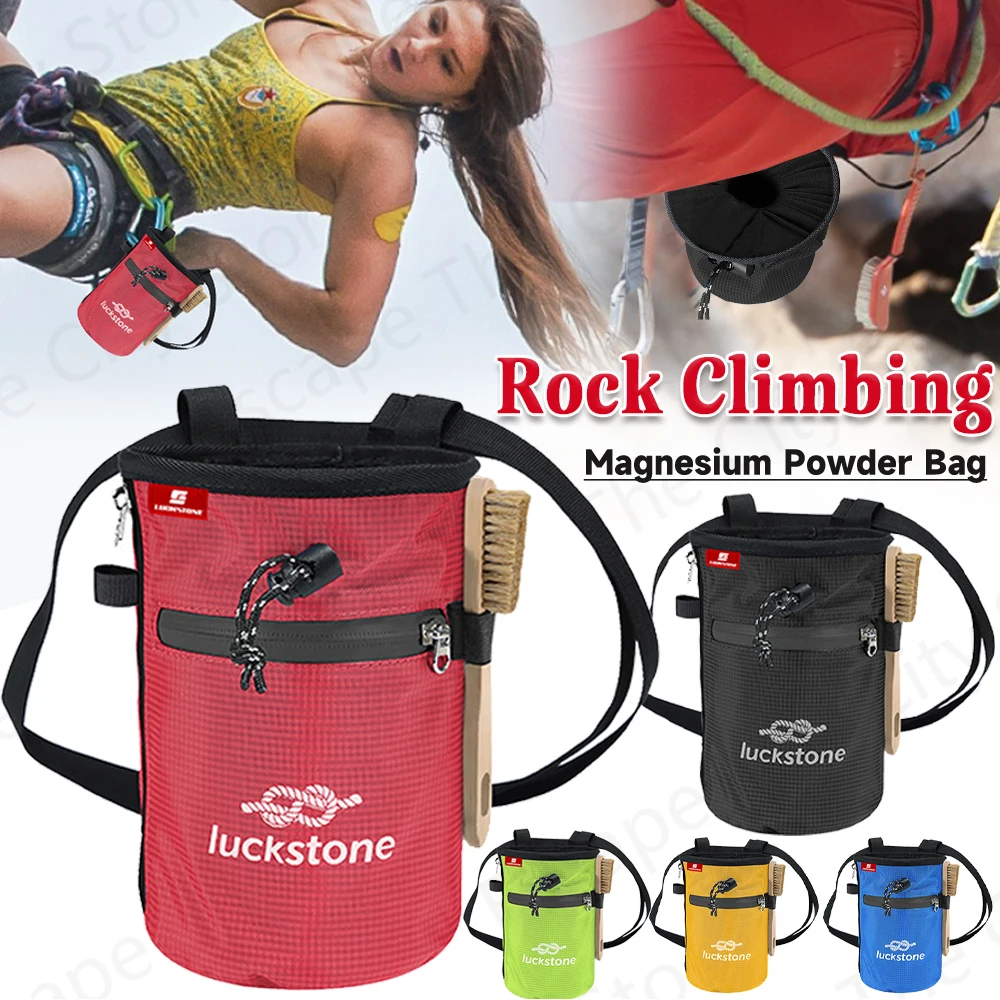 Bolsa de polvo de magnesio impermeable, bolsa de tiza de poliéster, almacenamiento impermeable, equipo de escalada, 등가가방