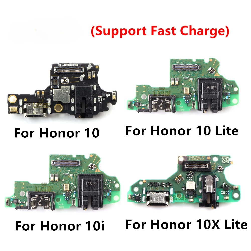 

Для Huawei Honor 10 10i 10X 10 Lite Note 10 USB-порт для зарядки, плата гибкого кабеля, модуль микрофона, разъем, детали