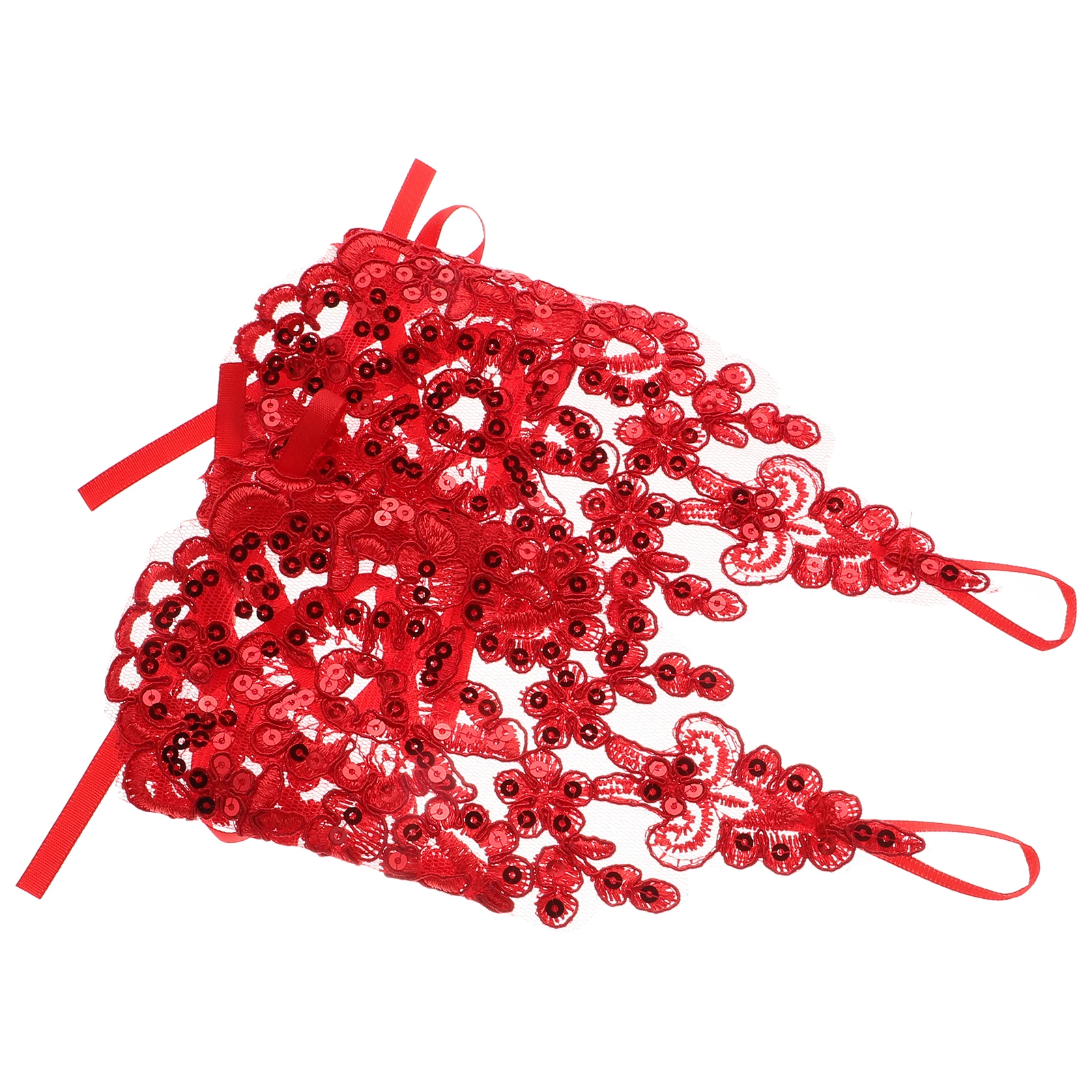 

1Pair Children Lace Gloves Lightweight Elegant Fingerless Gloves for Stage Performance Banquet Flower Girl Kids Fashion