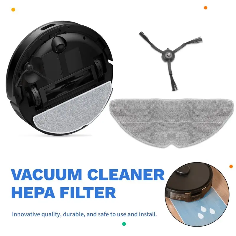 AS60-For TP-Link Tapo RV30 Max / RV30 Max Plus / RV20 Max / RV20 Max Plus Parts Side Brush HEPA Filter Mop Pads Dust Bags