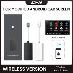 Binize Wireless CarPlay Dongle & Wired Android Auto CarPlay Dongle USB Adapter For Modified Android Car Screen Mirrorlink