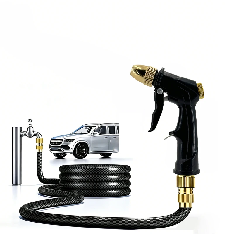 NUEVA Pistola de Agua de Alta Presión, Boquilla de Plástico para Manguera de Jardín, Rociador para Hidrolavadora, Herramienta de Limpieza para Lavado de Autos, Chorro de Agua
