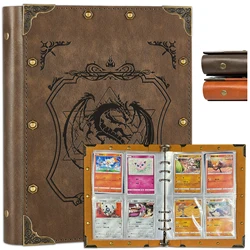 Trading Card Binder - 4 Pocket Album For MTG,TCG,Disney Lorcana Trading Card Game,Soccer,Baseball,Magic The Gathering,Pokemon