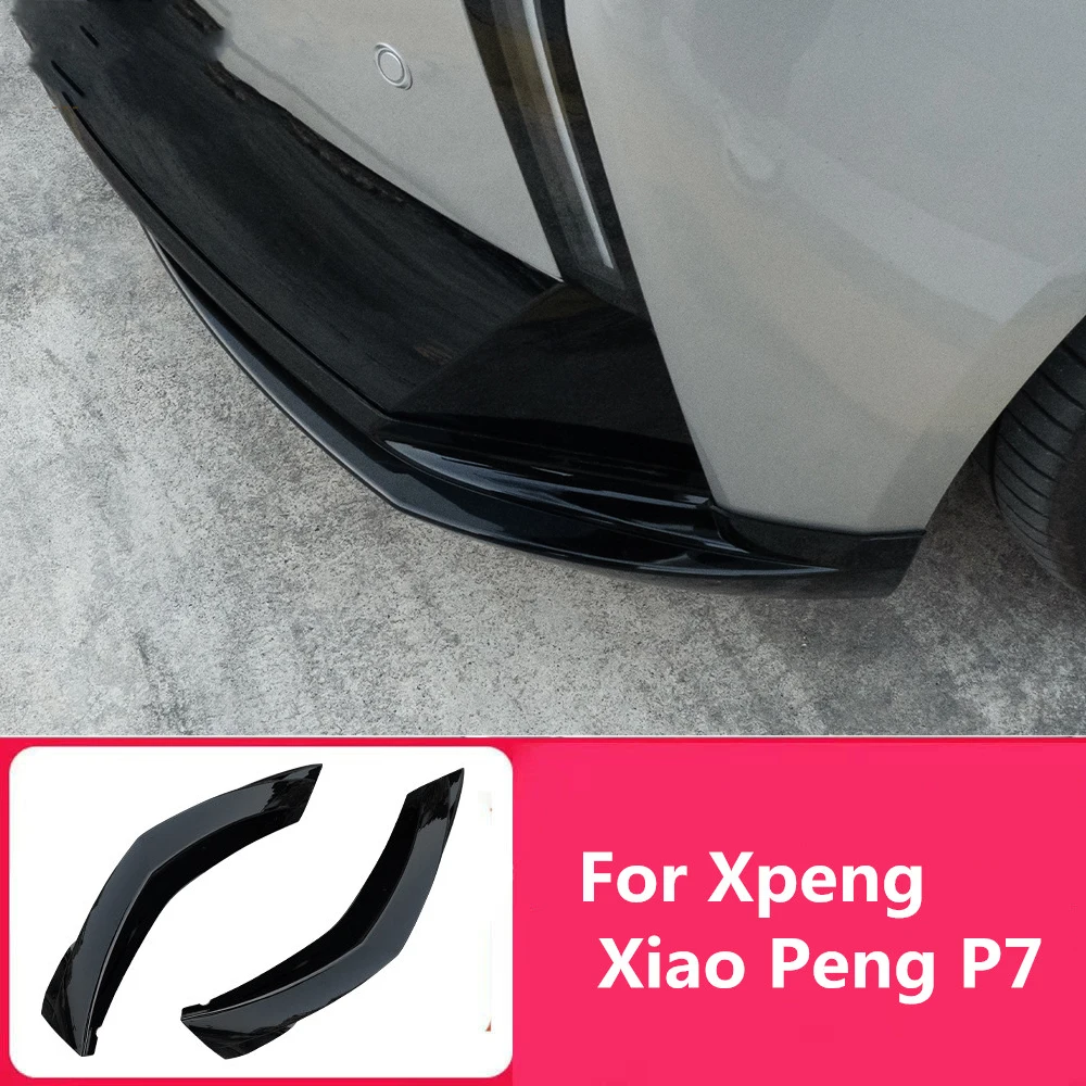 Fit For Xpeng Xiao Peng P7 2024 2025 Bumper Collision Protection Angle Board Changed Decorative Board Prevent Scratches And Bump