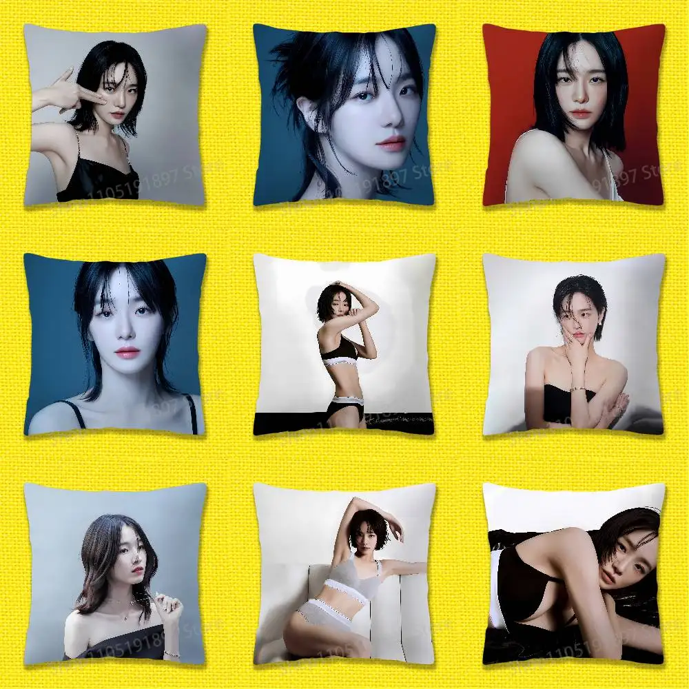 

P-Park Gyu-young Throw Pillow Case For 55x55cm 30x30cm 50x50cm 45x45cm 40x40cm Square Chair Pillowcase Case