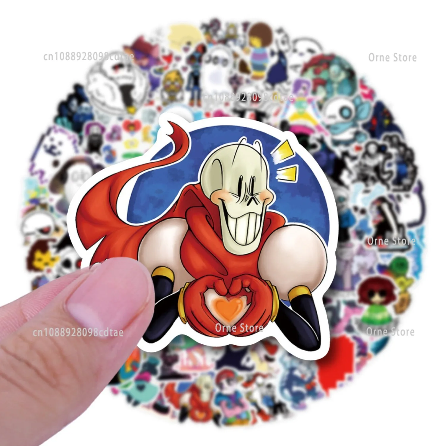 50 szt. Naklejek z Undertale DIY na deskorolkę, laptopa, bagaż, lodówkę, gitarę, wodoodporne naklejki graffiti, zabawne naklejki, naklejki dla dzieci, prezent