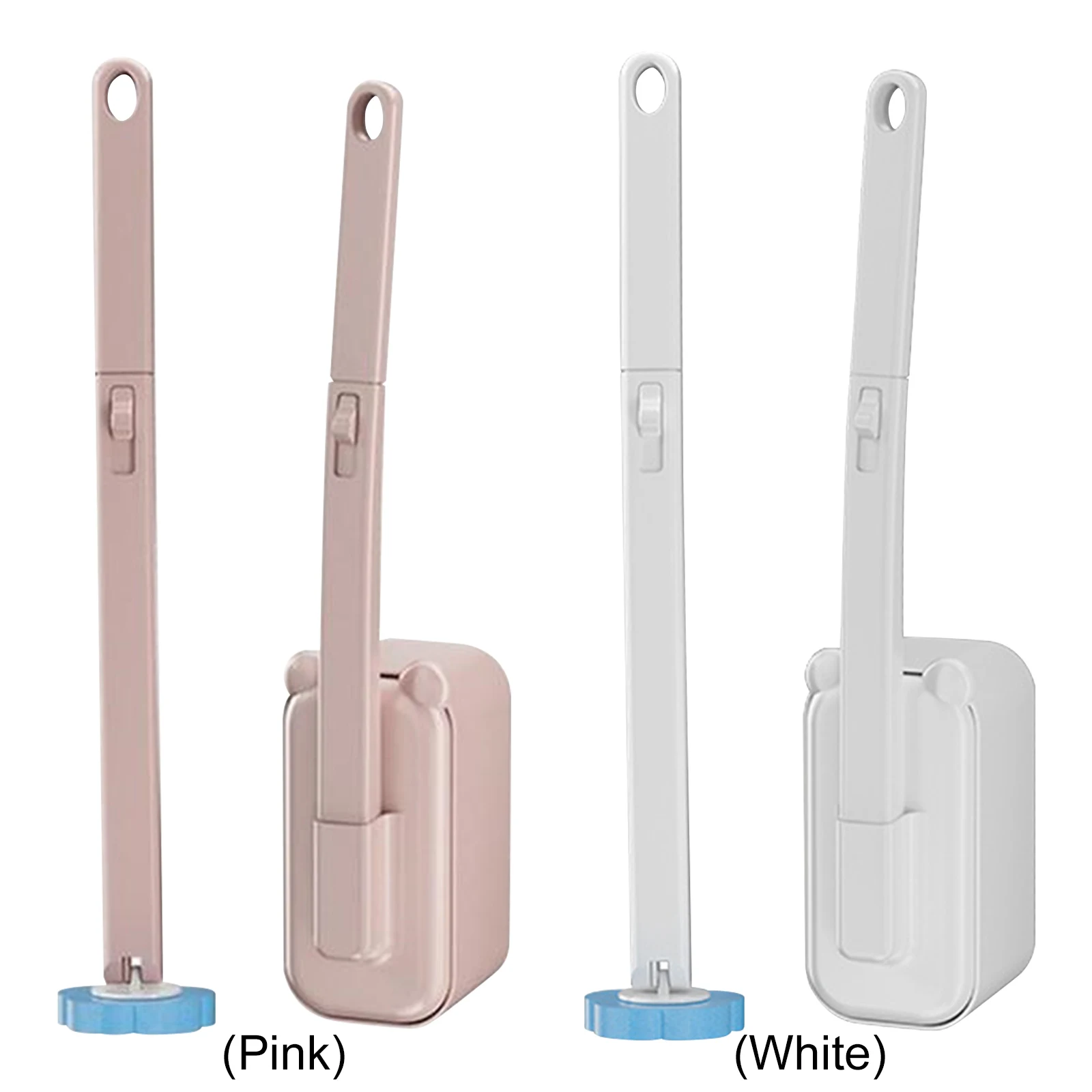 

Wall Mounted Toilet Brush with 36 Refill Heads and Holder Bathroom Toilet Bowl Cleaner Wand for Wash Basins Mirrors Glass