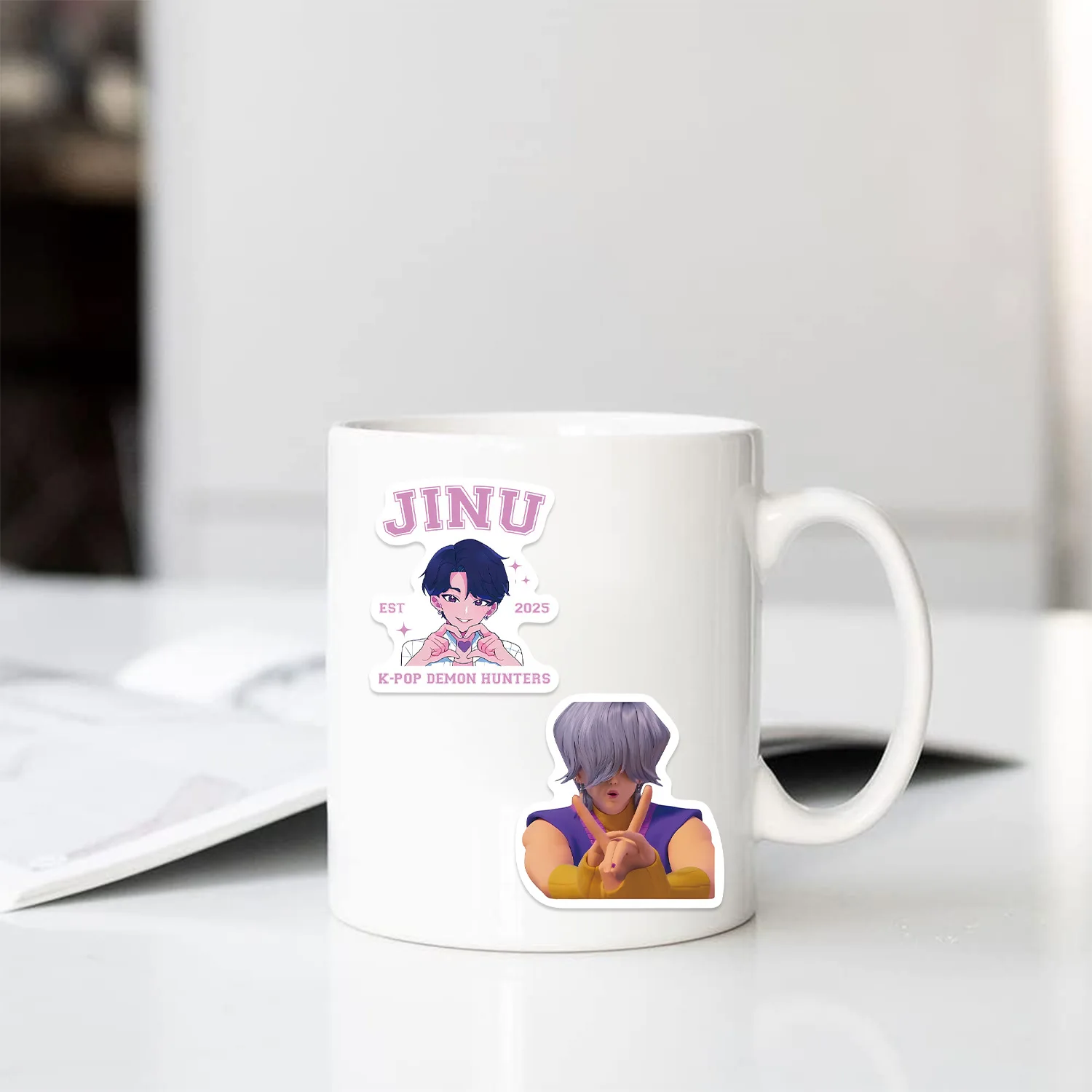 50pcs K-POP DEMON HUNTERS HUNTR/X Jawa jongens Stickers Telefoon Gitaar Laptop Notebook Koffer Sticker Kinderen Speelgoed # C