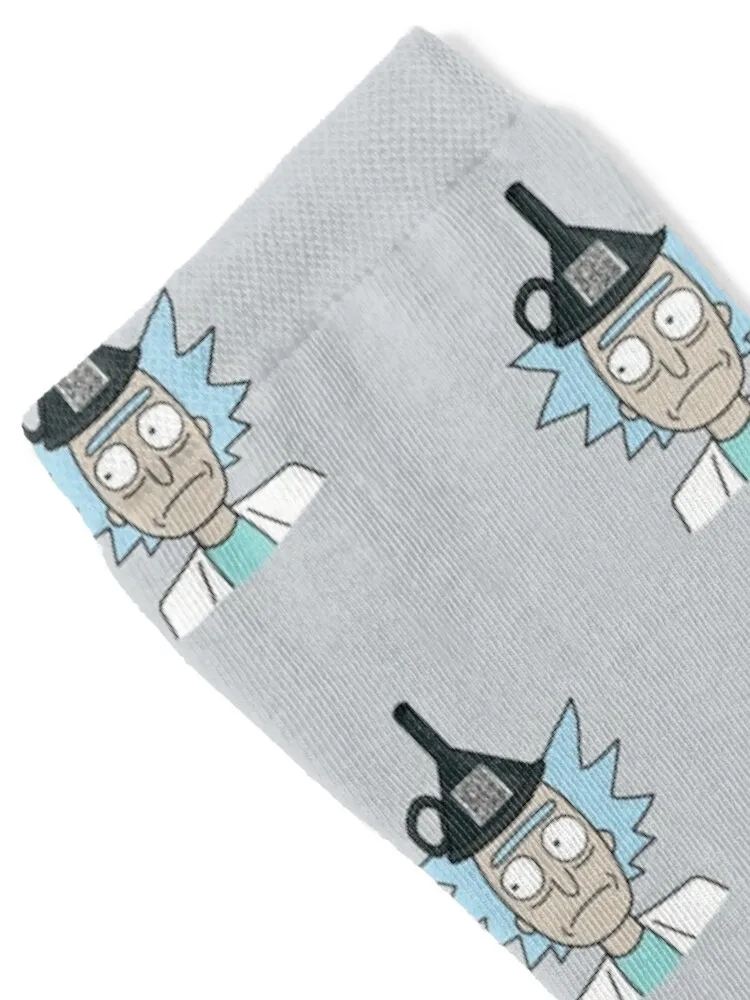 rick wearing funnel hat Socks Climbing happy anime Socks Man Women's