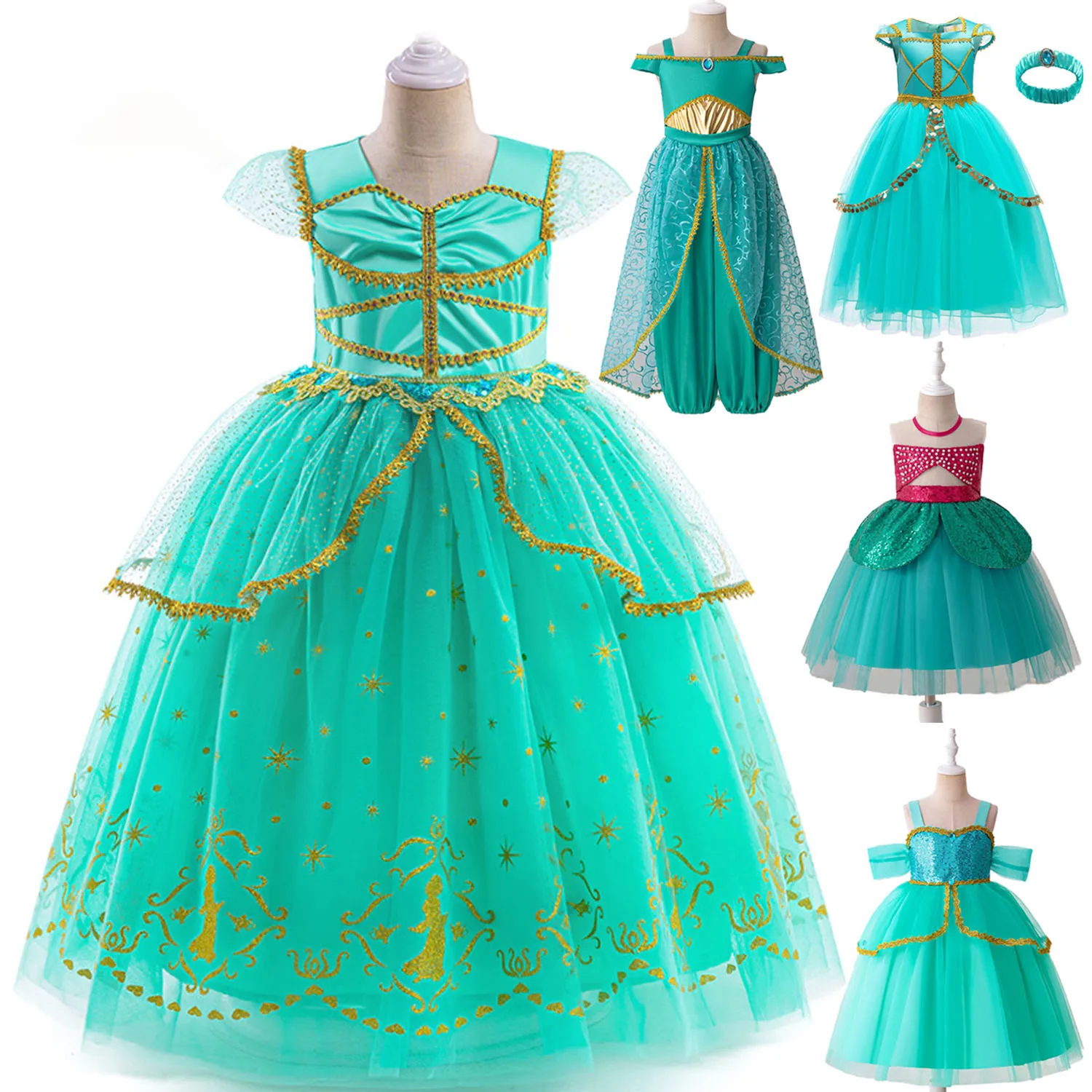 

Kids Girls Clothes Halloween Cosplay Girls Performance Dress Birthday Princess Dress Party Dresses For Girls Luxury Accessories
