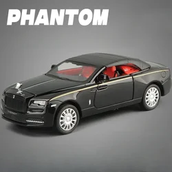 1/32 Scale Rolls Royce Phantom Alloy Car Model With Sound Light Collective Miniauto Voiture Kids Boys Metal Car Toy Gift