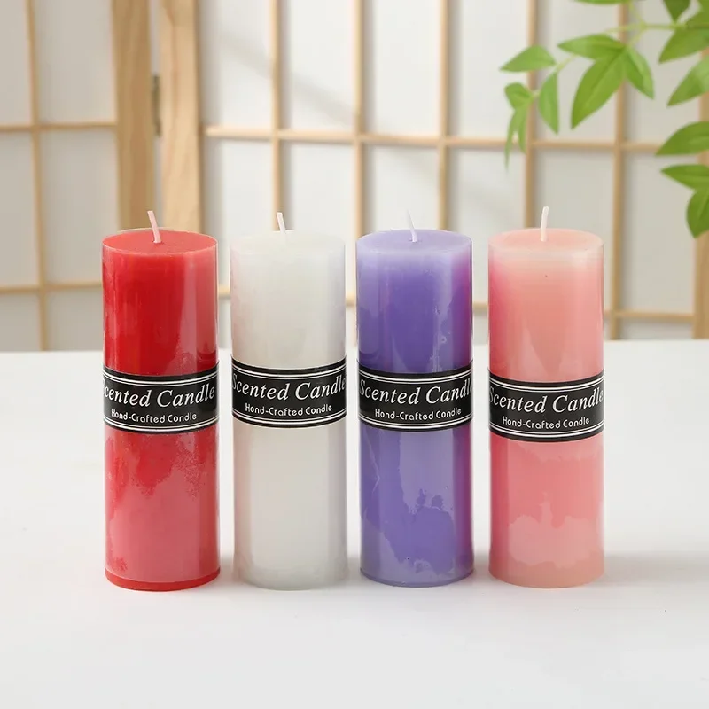 Large Cylindrical Smokeless Wax Romantic Wedding Birthday EuropeanEmergency Lighting Window Display