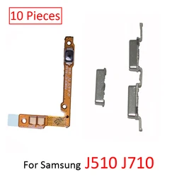 10 Power Button Flex For Samsung J5 J7 Metal 2016 J510 J510F J510FN J710 J710F J710FN Phone Housing On Off Volume Key Flex Cable